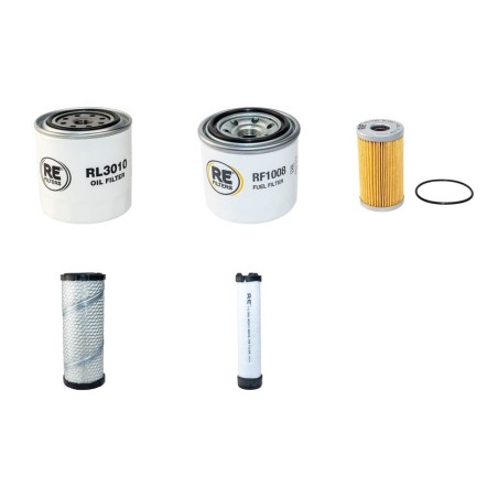 Filter Kit For Hitachi ZX 50 Filter Service Kit with Kubota V2203 Engine Air, Oil, Fuel Filters