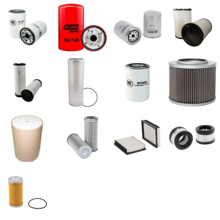 CASE (POCLAIN) CX 240 Filter Service Kit w/ISUZU  Eng. SN  DCH24B0401- YR  2004-