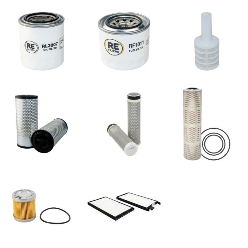 Filter Kit For Hitachi ZX55U-5A Filter Service Kit with Yanmar 4TNV88 Engine