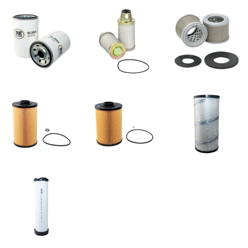 HITACHI ZX 130-5 Filter Service Kit Air Oil Fuel Filters w/ISUZU AM-4JJ1X Eng.