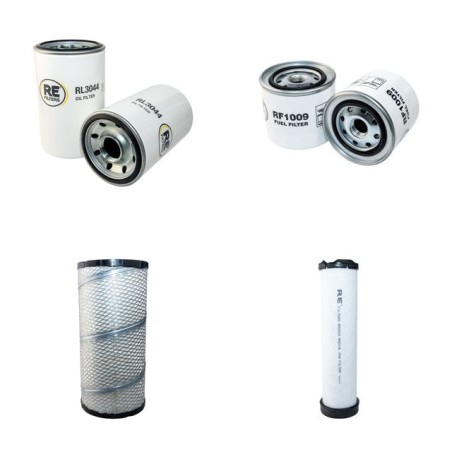 HITACHI ZX 135US Filter Service Kit w/Isuzu CC-4BG1TC Eng. Air, Oil, Fuel Filters