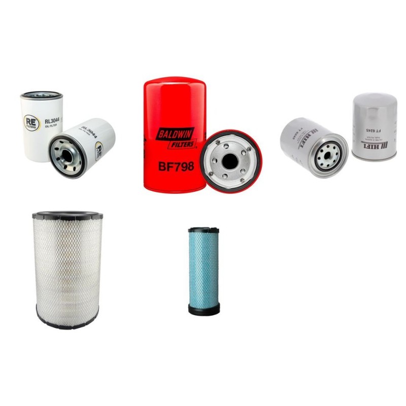 HITACHI ZX 240-5G Filter Service Kit Air Oil Fuel Filters w/ISUZU 6BG1-TRA13 Eng.