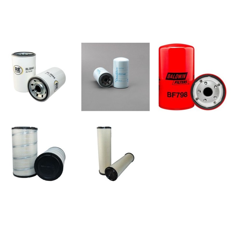 Filter Kit For Hitachi ZX 330-5G Filter Service Kit Air Oil Fuel Filters with Isuzu 6HK1-XQA Engine