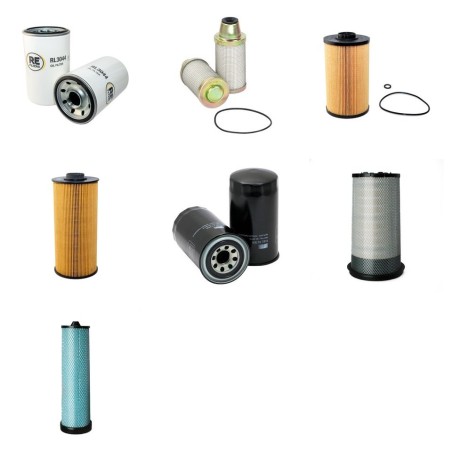 Filter Kit For Hitachi ZX 350 LC (N)-5 Filter Service Kit Air Oil Fuel Filters with Isuzu 6HK1XYSAS2 Engine  Year 2012-