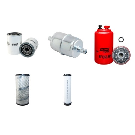 HUETTE HBR 502 Filter Service Kit Air Oil Fuel Filters w/Cummins QSB 4.5-30T Eng.   YR  2007-