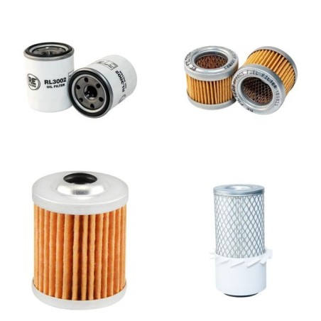 HUKI 130-1 Filter Service Kit w/Kubota Zb 600C Eng.