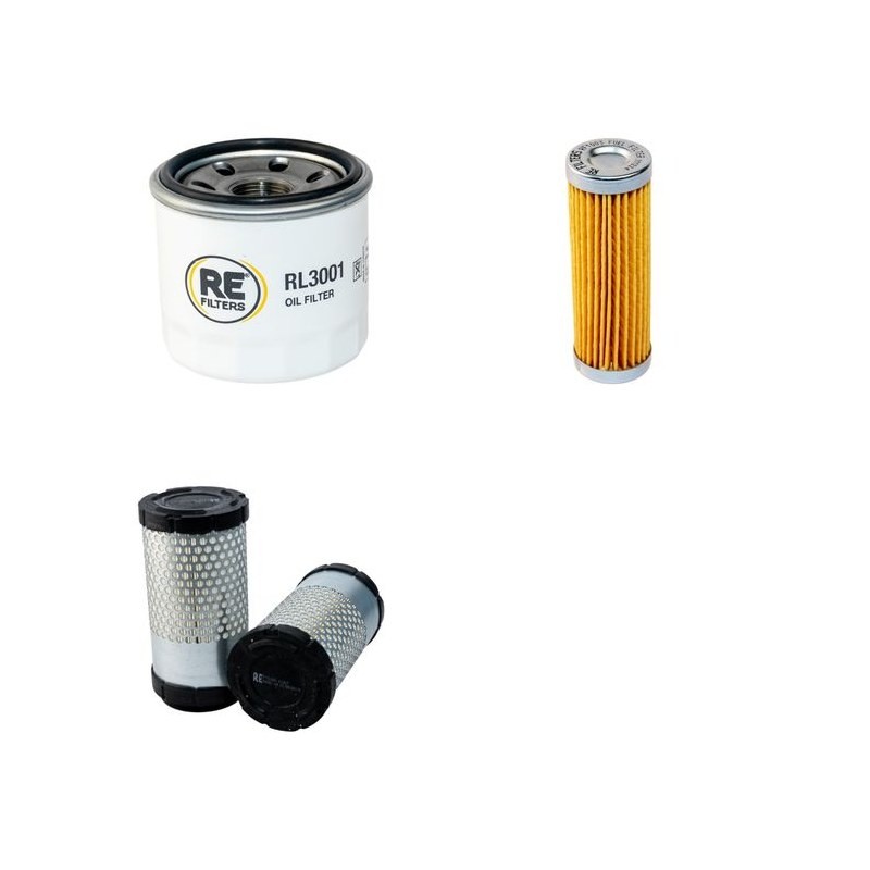 HUKI 180 Filter Service Kit Air Oil Fuel Filters w/Kubota D902 Eng.