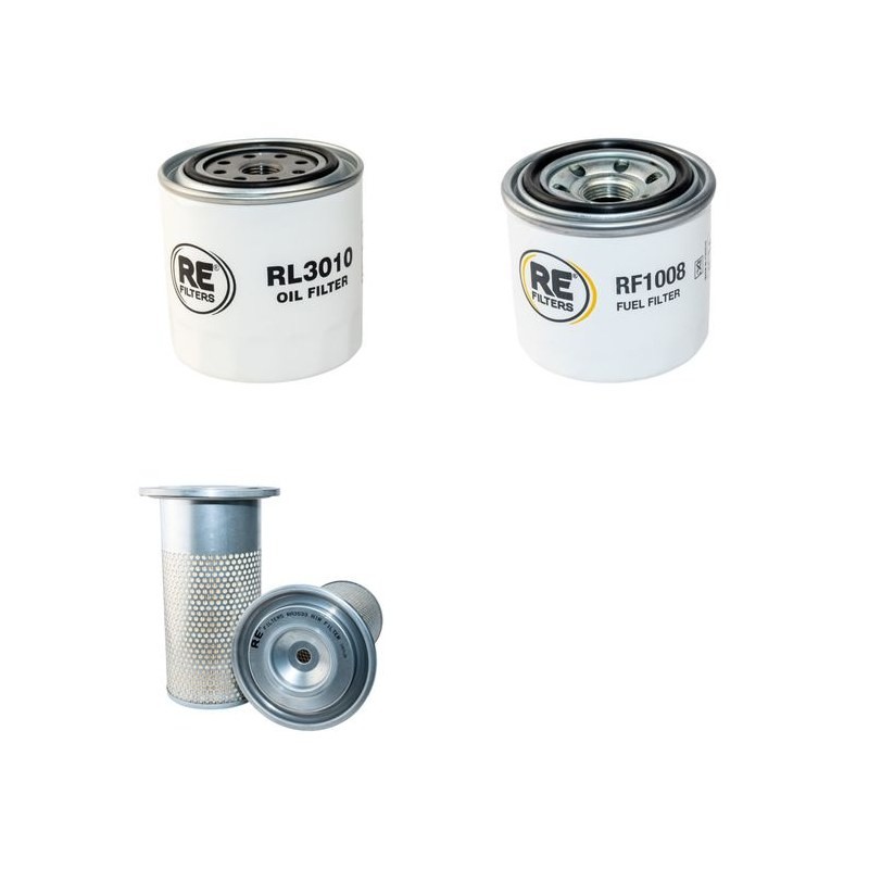 HUKI 280 Filter Service Kit Air Oil Fuel Filters w/Kubota V2203 Eng.