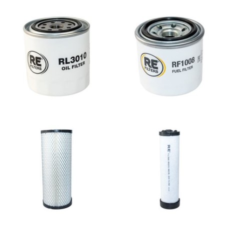 HUKI 280R-3 Filter Service Kit Air Oil Fuel Filters w/Kubota Eng.