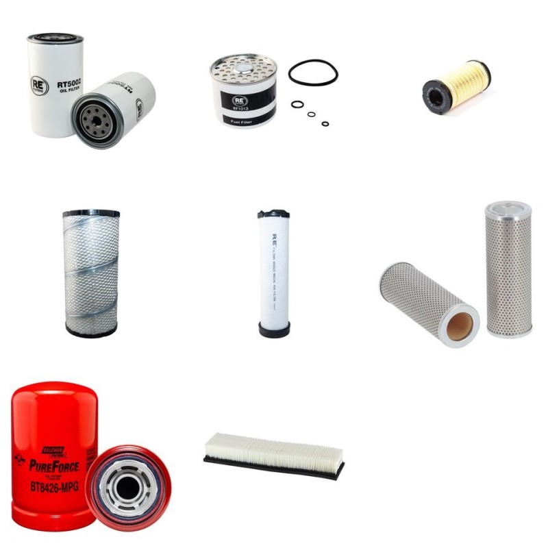 HYDREMA 912 C  Filter Service Kit w/Perkins 1104C-44TA Eng. SN  8009-8131 YR  2004-