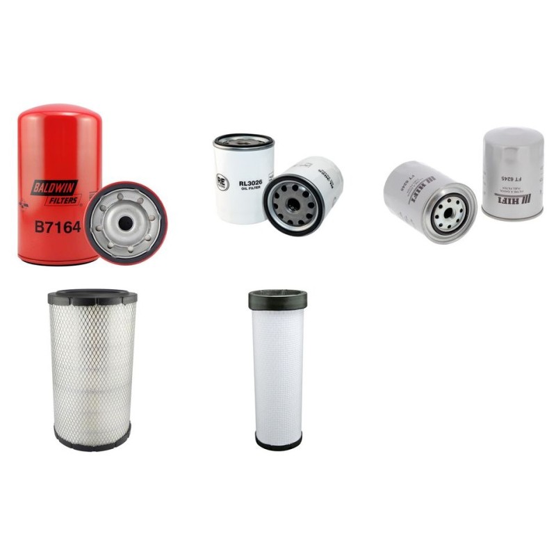 Filter kit for Case CX 310 Air Oil Fuel Filters with Isuzu Engine  YR 2002-