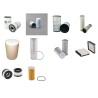 Filter kit for Case (Poclain) CX 330 with Isuzu 6HK1 Engine  YR 2002- 252 CH