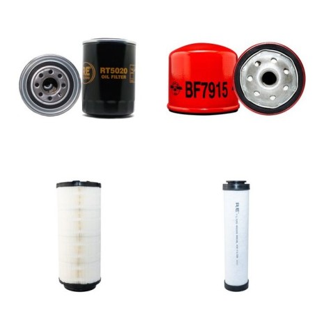 Filter Kit for Hyundai HL720-3 Air Oil Fuel Filters with Deutz BF4M1012 Engine