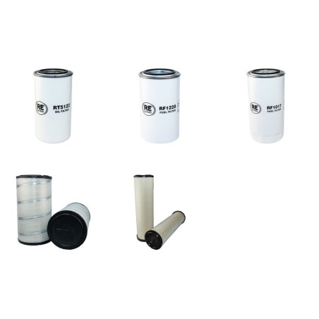 Filter Kit for Hyundai HL740-9 Air Oil Fuel Filters with Cummins QSB6.7 Engine YR 2010-