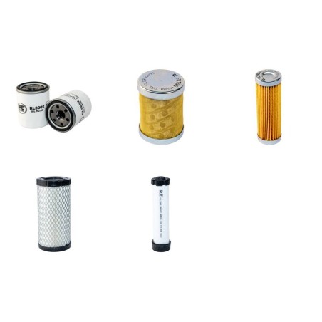 HYUNDAI R 15-7 Filter Service Kit Air Oil Fuel Filters w/Mitsubishi L3E Eng.