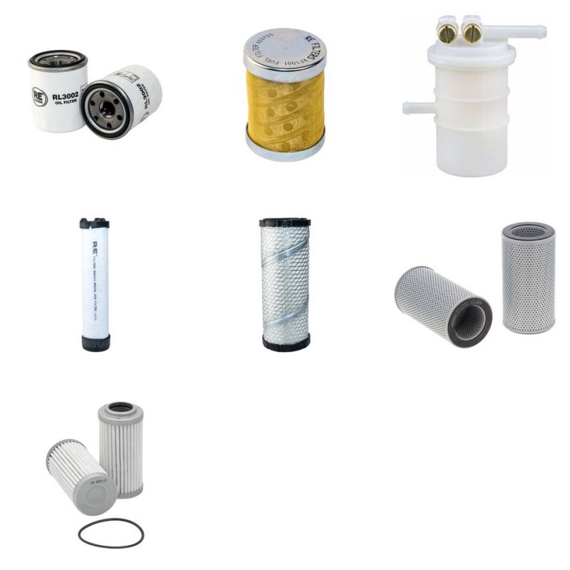 Filter Kit for Hyundai R25Z-9 with Mitsubishi S3L2 Engine 2010-