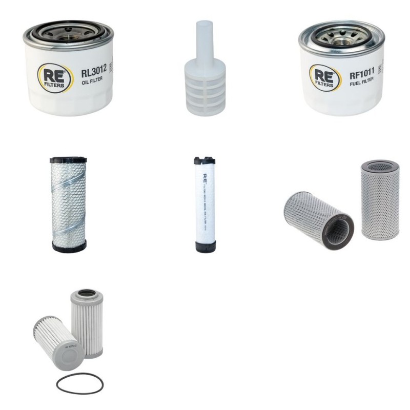 Filter Kit for Hyundai Robex 35Z-7 with Yanmar 3TNV88 Engine