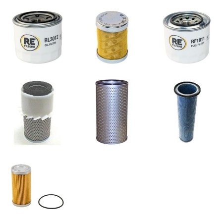 Filter Kit for Hyundai Robex 55-3 with Yanmar 4TNE94 Engine Yr -2004