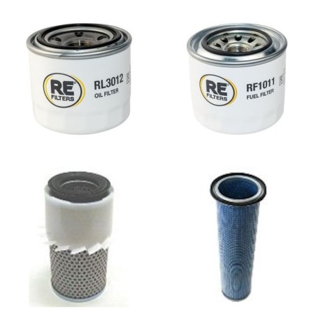 Filter Kit for Hyundai Robex 55W-3 with Yanmar 4TNE94 Engine Air, Oil, Fuel Filters Yr -2004