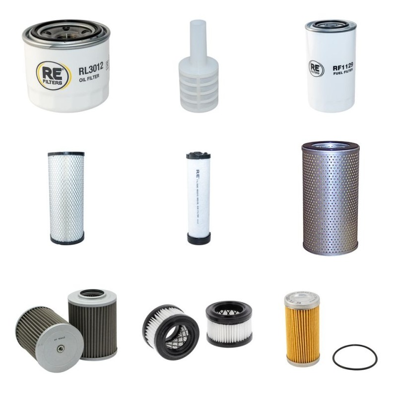 Filter Kit for Hyundai Robex 55-7 with Yanmar 4TNV94L Engine Serial No 0410-