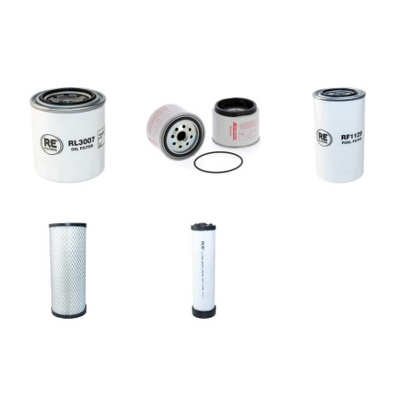 Filter Kit for Hyundai Robex 55-7A with Yanmar 4TNV98 Engine Air, Oil, Fuel Filters