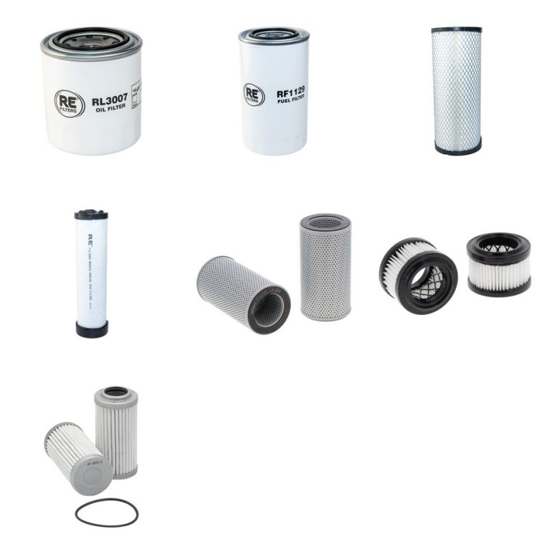 Filter Kit for Hyundai R55W-7A with Yanmar 4TNV98 Engine YR 2008-