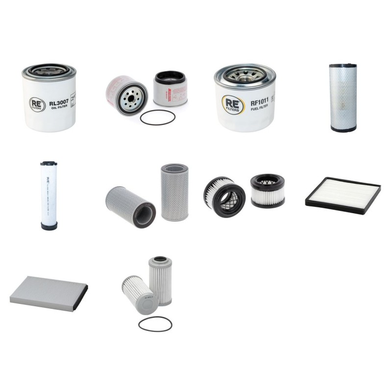 Filter Kit for Hyundai R55-9 with Yanmar 4TNV98 Engine SN - Serie 2039 YR 2010-