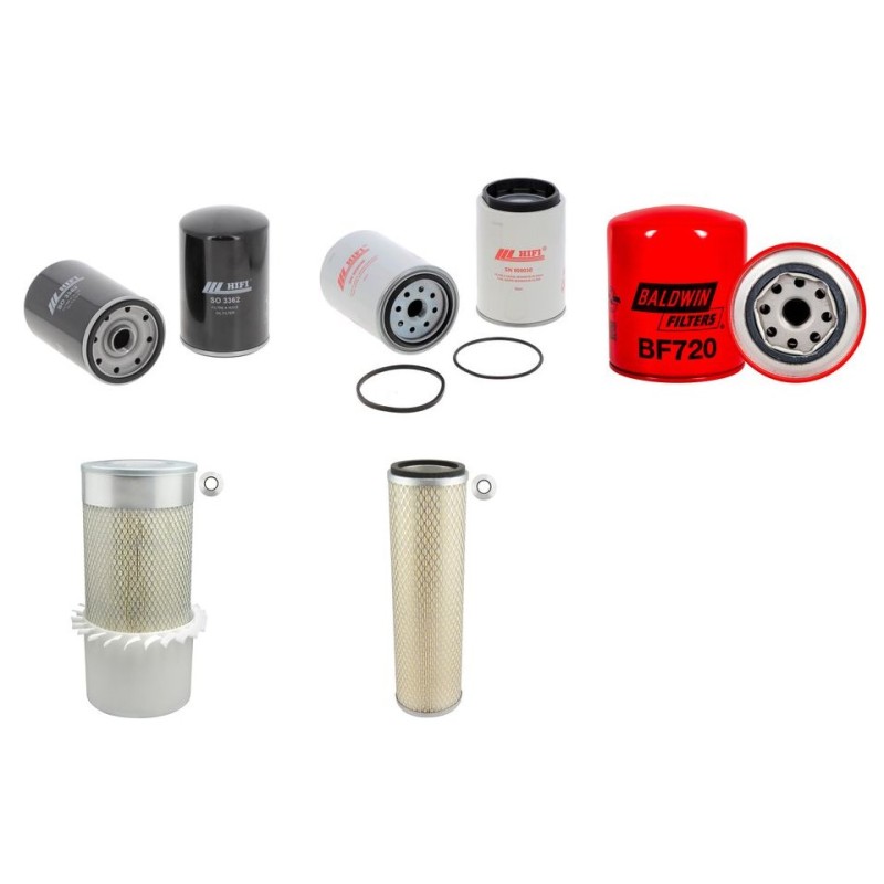 HYUNDAI R 110 D-7 Filter Service Kit Air Oil Fuel Filters w/Mitsubishi S4K-T Eng.   YR  2007-