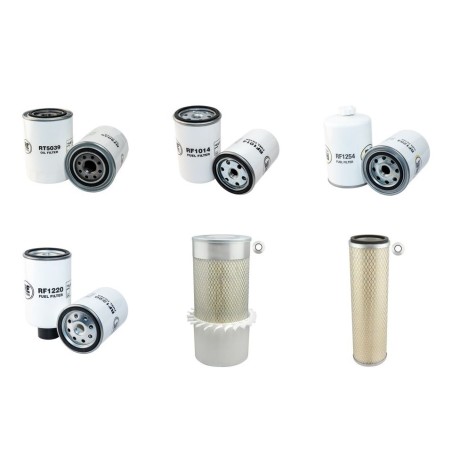 HYUNDAI R 120 W Filter Service Kit Air Oil Fuel Filters w/Cummins 4BTA3.9 Eng.