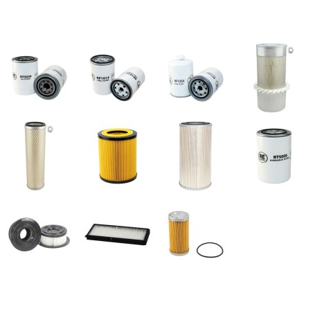 Filter Kit for Hyundai R130LC-3 with Cummins 4Bta3.9 Engine -2002 SN -1933