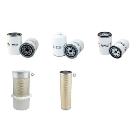 Filter Kit for Hyundai R130LC-3 Air Oil Fuel Filters with Cummins 4BTA3.9 Engine SN 1934- YR -2002