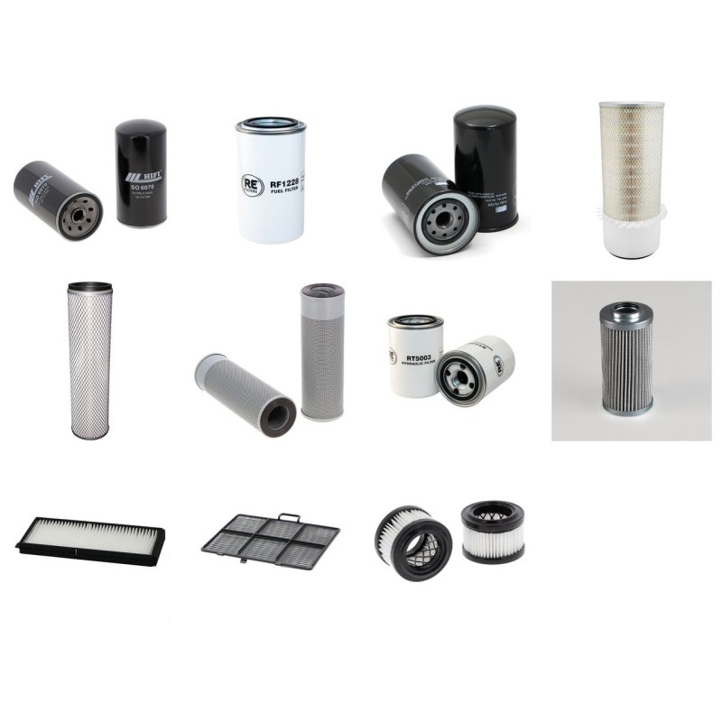Filter Kit for Hyundai Robex 140LC-7A with Mitsubishi D04F-TAA Engine