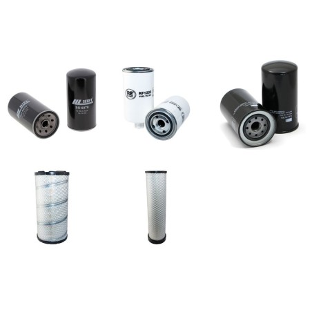 HYUNDAI R 140 LC-9 Filter Service Kit Air Oil Fuel Filters w/MITSUBISHI D04FD-TAA Eng.   YR  2010-