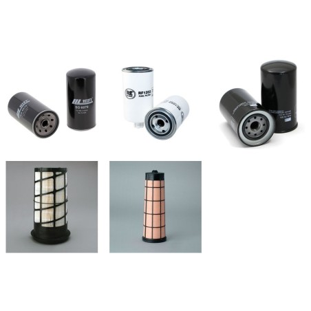 HYUNDAI R 145 CR-9 Filter Service Kit Air Oil Fuel Filters w/MITSUBISHI D04FD-TAA Eng.   YR  2010-