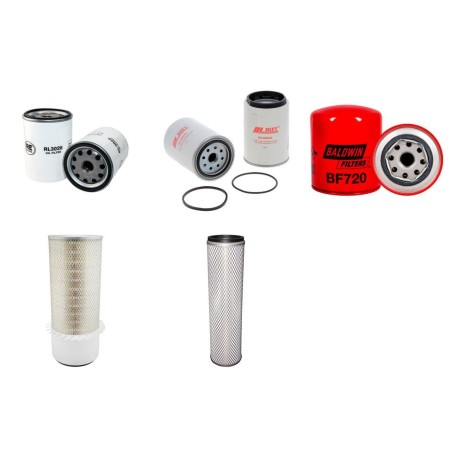 HYUNDAI R 160 LC/LCD-7 Filter Service Kit Air Oil Fuel Filters w/Mitsubishi S6S-DT Eng. SN  Serie 0956- YR  2004 - 2007