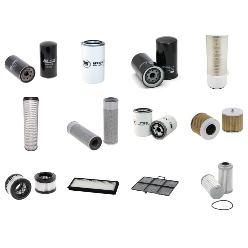 Filter Kit for Hyundai R160LC-7A with Mitsubishi D04Fg-Taa Engine 2007-
