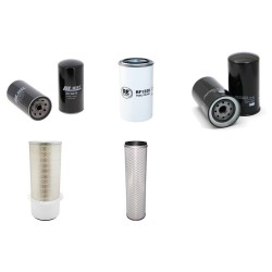 Filter Kit for Hyundai R160LC-7A Air Oil Fuel Filters with Mitsubishi D04FG-TAA Engine YR 2007-