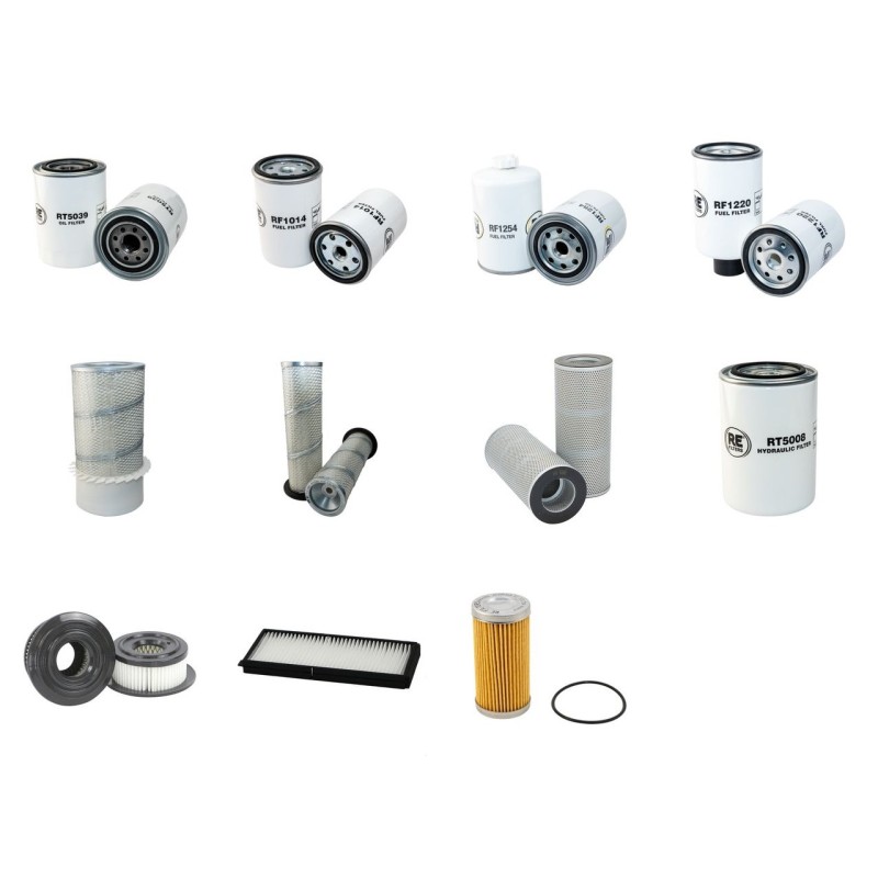 Filter Kit for Hyundai R170W-3 with Cummins 6BTA5.9 Engine SN -431