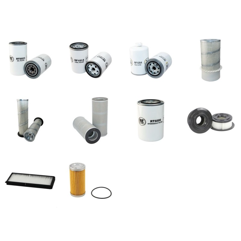 HYUNDAI R 180 LC3 Filter Service Kit w/Cummins 6BT5.9C Eng. SN  -647 YR  -2004