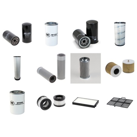 Filter Kit for Hyundai R180LC-9 with Mitsubishi D04FG-TAA Engine YR 2010-