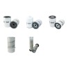 Filter Kit for Hyundai R200W Air Oil Fuel Filters with Cummins 6BTA5.9 Engine