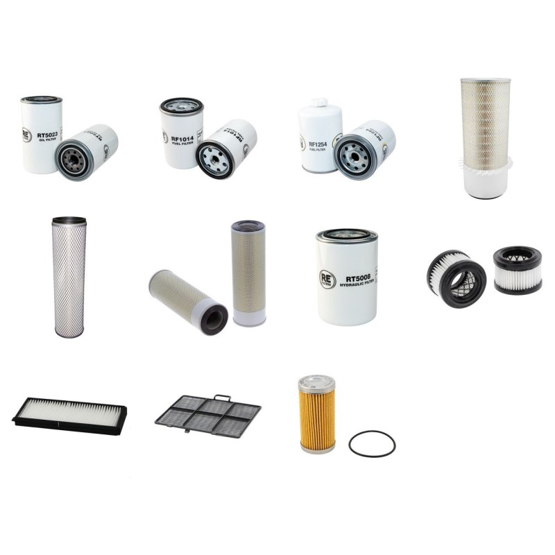 Filter Kit for Hyundai R210LC-7 with Cummins B5.9C Engine SN -1000 YR 2002 - 2007