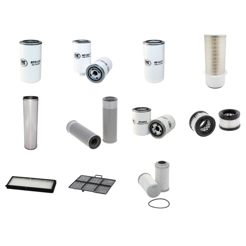 HYUNDAI R 210 LC-7A Filter Service Kit w/Cummins QSB Eng.   YR  2007-