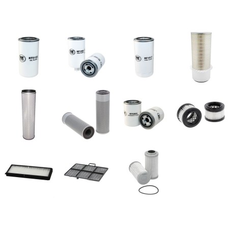 HYUNDAI R 210 LC-7A Filter Service Kit w/Cummins QSB Eng.   YR  2007-