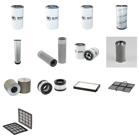 Filter Kit for Hyundai R210W-9 with Cummins Qsb 6.7 Engine 2012-