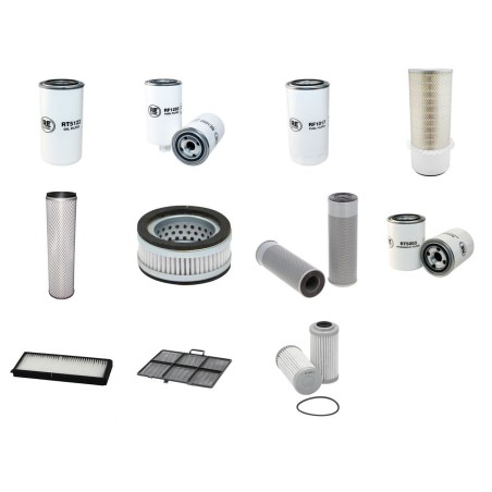 HYUNDAI R 250LC-7A Filter Service Kit w/Cummins Qsb6.7 Eng. 2007-