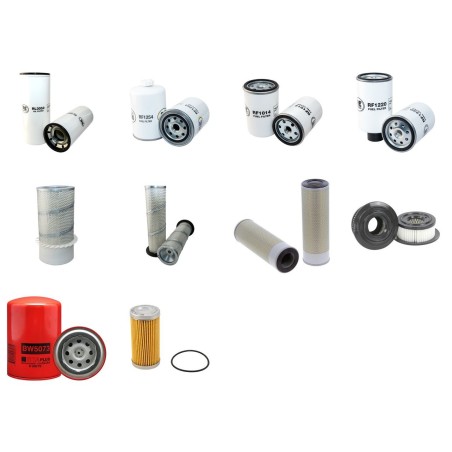 HYUNDAI R 280LC Filter Service Kit w/Cummins 6Ct8.3 Eng.