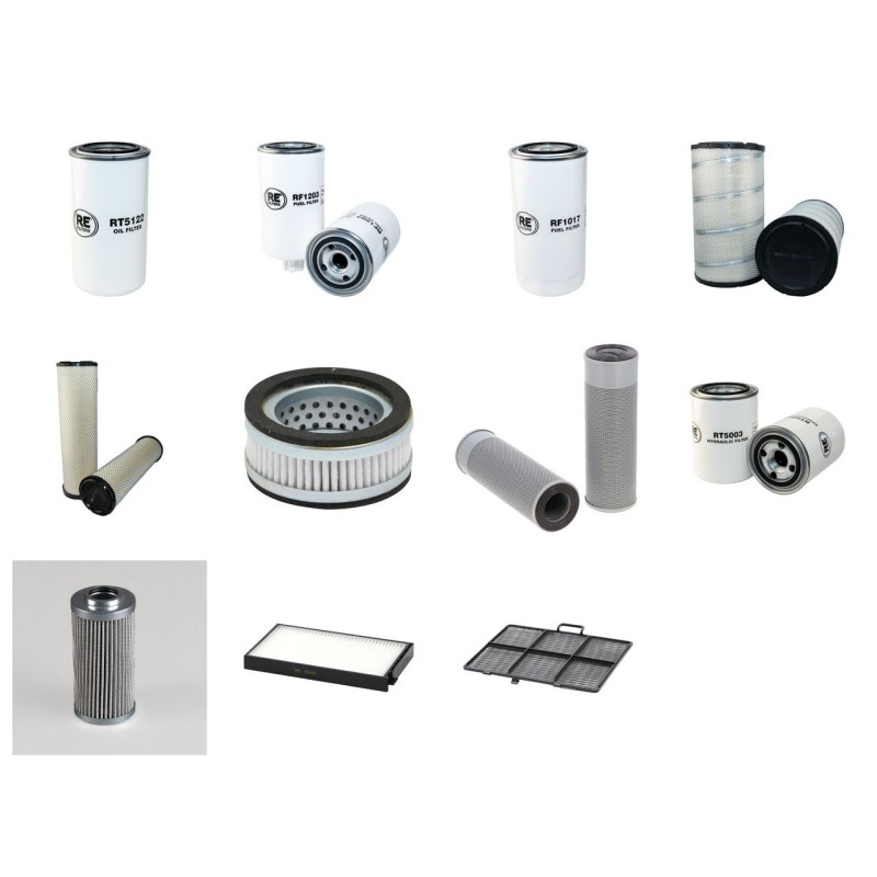 HYUNDAI R 290LC-9 Filter Service Kit w/Cummins Qsb6.7 Eng. 2010-