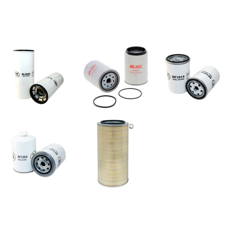 Filter Kit for Hyundai R320LC-7 with Cummins 6C8.3 Engine YR 2003 - 2007