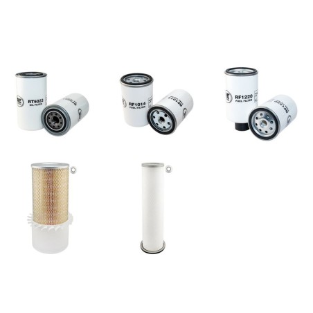 IHC-DRESSER (HOUGH) 735 II LS TRONIC Filter Service Kit Air Oil Fuel Filters w/Cummins B 5.9C Eng.